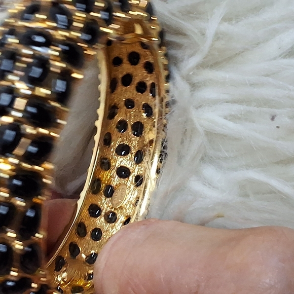 Vintage Rare KJL Black Mosaic Starfish Bracelet - Picture 11 of 14